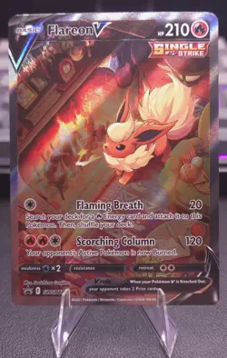 Pokemon Flareon V - SWSH179 SWSH: Sword & Shield Promo Card Holo - NM - Image 1