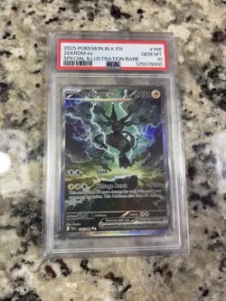 Zekrom EX 166/086 Special Illustration Art, Black Bolt, Pokemon English, PSA 10 - Image 1