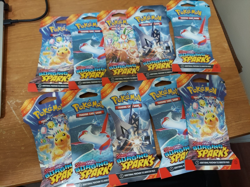 Pokemon TCG Surging Sparks Sleeved Booster Packs/Blister Lot Of 10 Sealed NEW - Image 1
