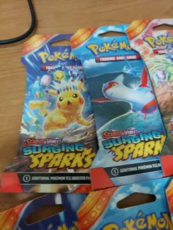 Pokemon TCG Surging Sparks Sleeved Booster Packs/Blister Lot Of 10 Sealed NEW - Image 2