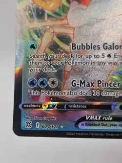 Kingler VMAX 029/172 - SWSH09: Brilliant Stars Ultra Rare Holo Pokemon NM - Image 3