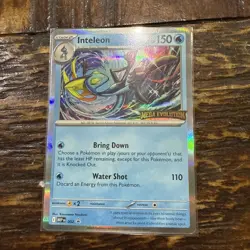 MINT Inteleon PRERELEASE STAMP English Mega Set Pokemon TCG - Image 1