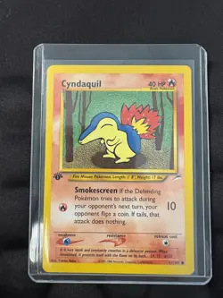 Pokemon TCG 1st EDITION Cyndaquil 61/105 NEO DESTINY LP Vintage - Image 1