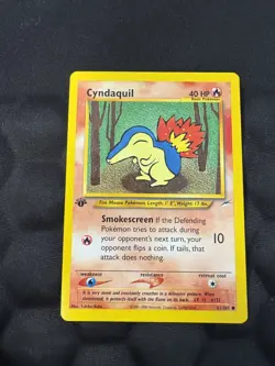 Pokemon TCG 1st EDITION Cyndaquil 61/105 NEO DESTINY LP Vintage - Image 3
