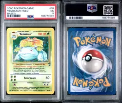 2000 POKEMON BASE SET 2 #18 VENUSAUR-HOLO PSA 5 - Image 3