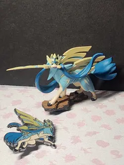 Pokemon Crown Zenith Premium Figure Collection Shiny Zacian & Zamazenta + Pins - Image 2