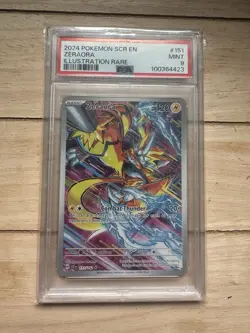 2024 POKEMON SCR EN #151/ 142 ZERAORA STELLAR CROWN ILLUSTRATION RARE PSA 9 - Image 1