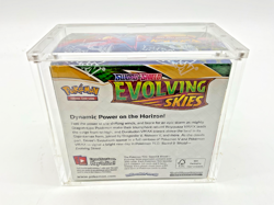 Pokemon TCG: Sword & Shield Evolving Skies Booster Box Sealed w/ Acrylic Case - Image 2