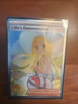 Pokemon Lillie's Determination SIR 184/132 Mega Evolution ENGLISH Pack Fresh - Image 1