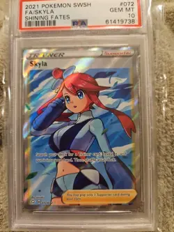 SKYLA / FA SHINING FATES 2021 POKEMON SWSH # 072 - GRADED PSA GEM MINT 10 - Image 1