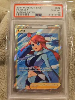 SKYLA / FA SHINING FATES 2021 POKEMON SWSH # 072 - GRADED PSA GEM MINT 10 - Image 2