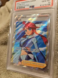 SKYLA / FA SHINING FATES 2021 POKEMON SWSH # 072 - GRADED PSA GEM MINT 10 - Image 4