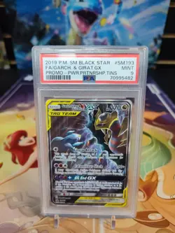 2019 Pokemon SM Black Star Promo Garchomp & Giratina #SM193 PSA Mint 9!! - Image 1