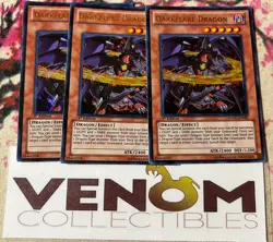 3x (VLP) - Darkflare Dragon SDDC-EN002 - Ultra Rare - 1st Edition YuGiOh - Image 1