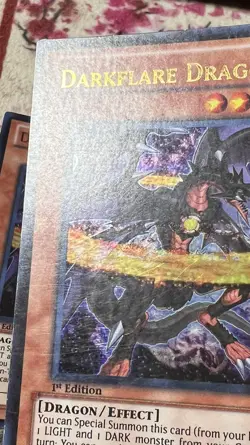 3x (VLP) - Darkflare Dragon SDDC-EN002 - Ultra Rare - 1st Edition YuGiOh - Image 3