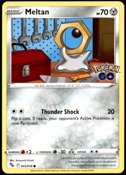 Meltan 045/078 Non Holo Pokemon GO TCG Pokemon Card Free Shipping! - Image 1