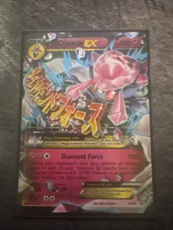 Pokemon TCG Mega Diancie EX Black Star Promo Holo Card XY44 - Image 1