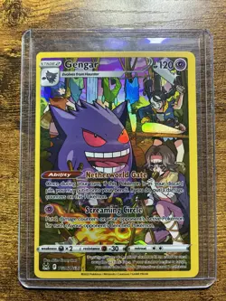 Pokemon PSA 10 Gengar TG06/TG30 Trainer Gallery Full Art Lost Origin Card - Image 1