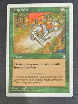 MTG Trip Wire NM Portal Three Kingdoms PTK English Magic card - Image 1
