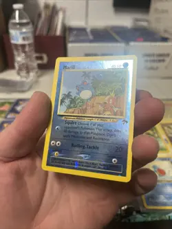 Pokemon Southern Islands #11/18 Marill Reverse Holo Foil Card - NM LP SWIRL - Image 2