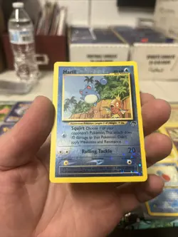 Pokemon Southern Islands #11/18 Marill Reverse Holo Foil Card - NM LP SWIRL - Image 3