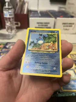 Pokemon Southern Islands #11/18 Marill Reverse Holo Foil Card - NM LP SWIRL - Image 5