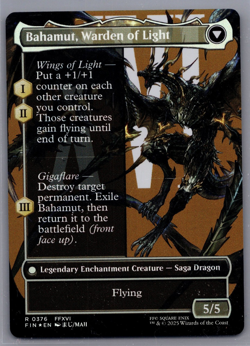 MTG Dion, Bahamut's Dominant (Borderless) Final Fantasy Foil LP - Image 2