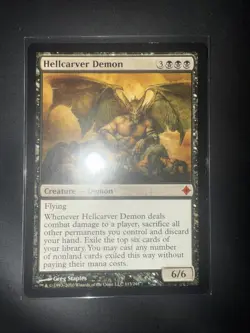 Magic The Gathering Hellcarver Demon Rise of The Eldrazi #113 MTG Non Foil NM - Image 1
