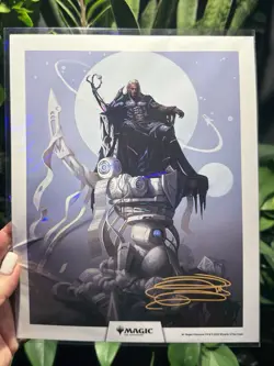 MTG Edge of Eternities Tezzeret MagicCon Exclusive VIP Promo ✨Signed Art Print - Image 1