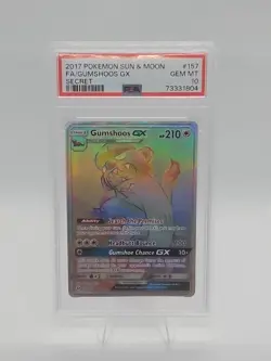 2017 Pokemon Sun & Moon #157 FA Gumshoos GX Secret PSA 10 - Image 1