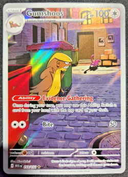 Gumshoos - Illustration Rare 153/132 - Mega Evolution Pokemon - NM/M - Image 1