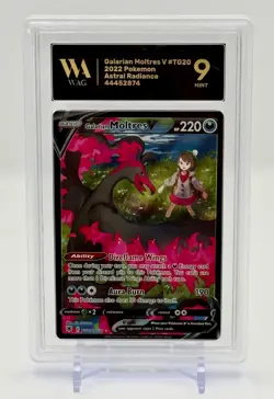 MINT 9 GALARIAN MOLTRES V #TG20 FA 2022 POKEMON SWORD & SHIELD ASTRAL RADIANCE - Image 1
