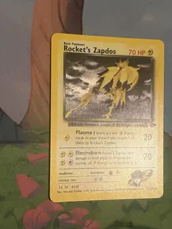Pokemon TCG Rocket's Zapdos 15/132 Gym Challenge Holo Rare - Image 2