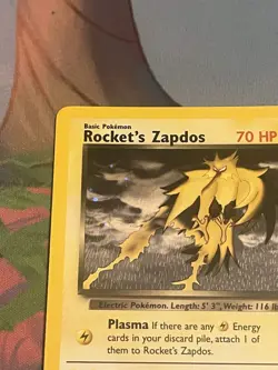 Pokemon TCG Rocket's Zapdos 15/132 Gym Challenge Holo Rare - Image 4