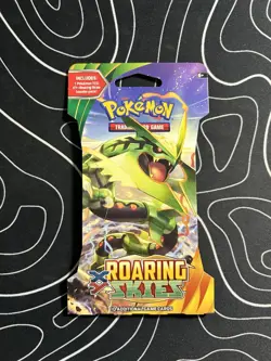 Pokemon 2015 XY Roaring Skies Sleeve Blister Pack Mega Rayquaza Pack Art - Image 1