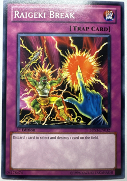 Raigeki Break (1st Edition) Duelist Toolbox 5DS3-EN032 COMMON YuGiOh TCG Card - Image 1