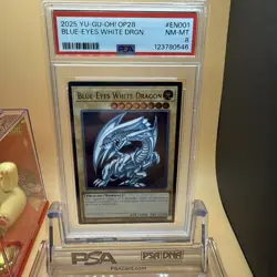 Blue-Eyes White Dragon Ultimate Rare OP28-EN001 Yugioh - Image 1