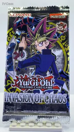 YUGIOH INVASION OF CHAOS English Edition Sealed BOOSTER PACK - Image 1