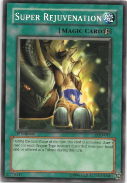 Super Rejuvenation - LOD-047 - Common - 1st Edition YuGiOh TCG Card - Image 1