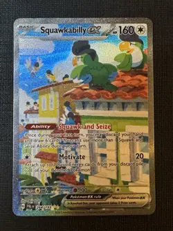 Pokemon TCG Squawkabilly EX 264/193 Paldea Evolved Holo Card, Sir NM Condition - Image 1