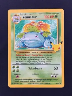 Venusaur 15/102 - Celebrations - Lightly Played LP Pokemon Card - Image 1
