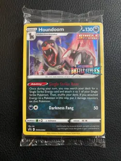 Houndoom - (Prerelease) SWSH090 SWSH: Sword & Shield Promo Cards SEALED - Image 1