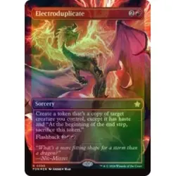 FOIL ELECTRODUPLICATE (BORDERLESS) (MANA FOIL) Foundations FDN Magic MTG CARD - Image 1
