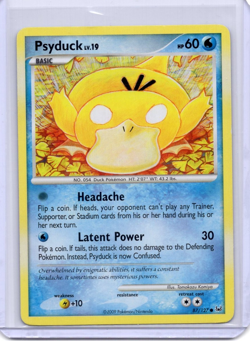 Psyduck 87/127 Platinum Base Set MP Pokemon TCG Card 2009 - Image 1