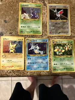 Pokemon TCG Neo Genesis Holo Lot Japanese Edition Vintage Cards - Image 1