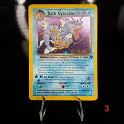 Dark Gyarados (Prerelease) 08/82 Wotc Promo Holo Pokemon Card - Image 1