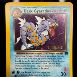 Dark Gyarados (Prerelease) 08/82 Wotc Promo Holo Pokemon Card - Image 4