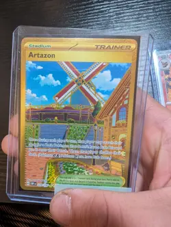 Pokemon Artazon 229/197 Obsidian Flames Gold Secret Rare Card - Image 1