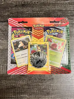 Pokemon TCG: Snorlax, Morpeko & Applin Cards with 2 Booster Packs & Coin (2x) 820650809842 - Image 3