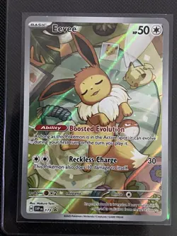 Pokemon TCG Eevee SVP 173 Prismatic Evolutions ETB Black Star Promo Card NM/M - Image 1